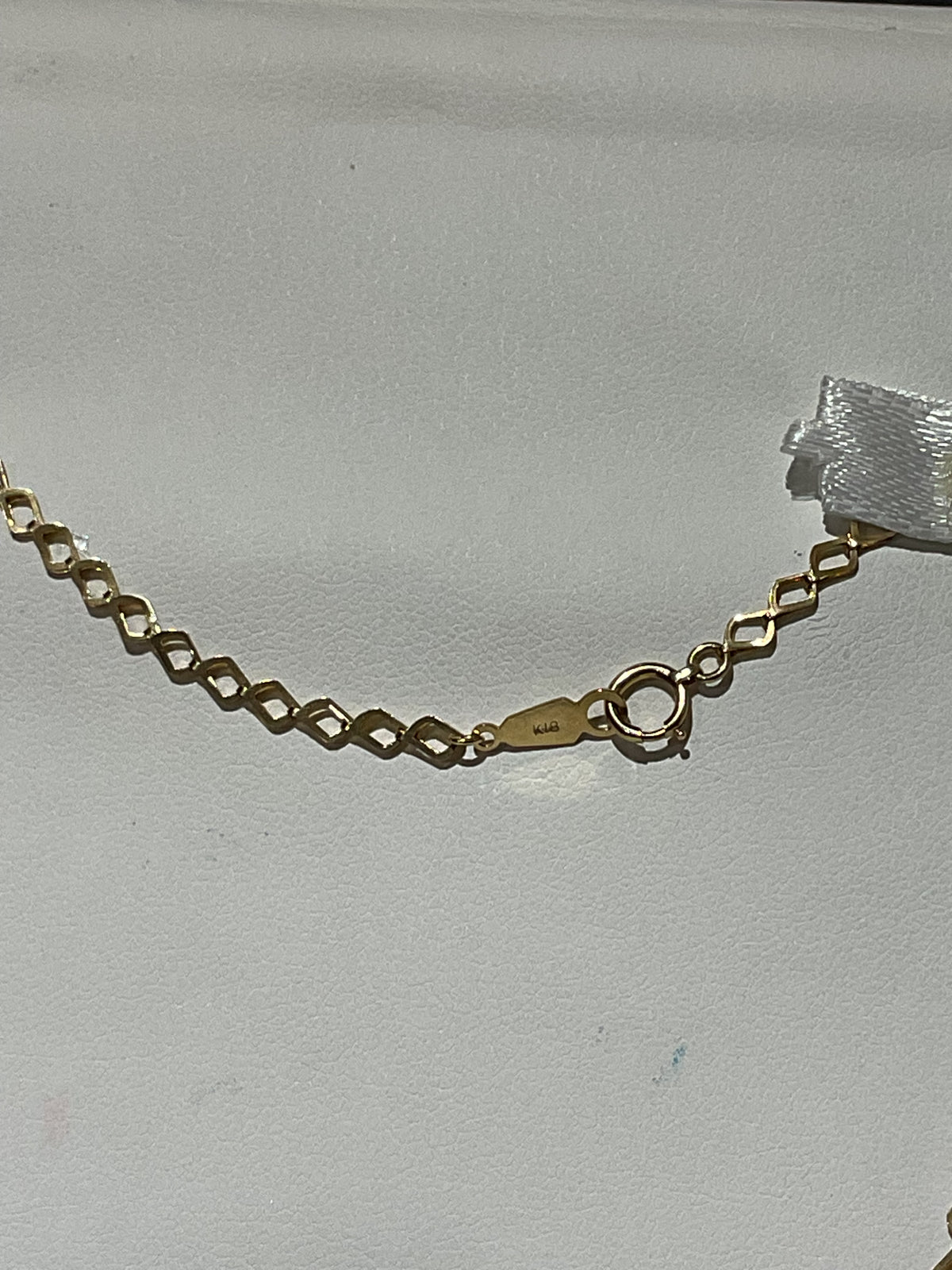 18K Yellow Gold Diamond-Link Chain Necklace, 17.5 Inch, 3.3 g