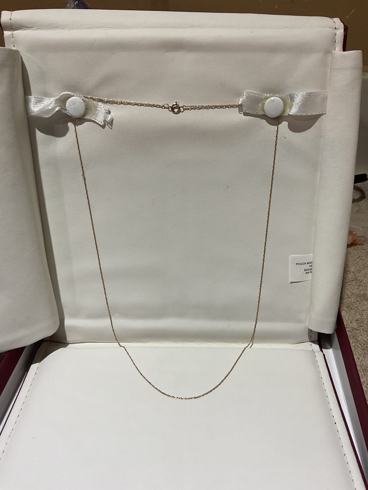 10K Yellow Gold Rope Chain, 20 Inch, Dainty