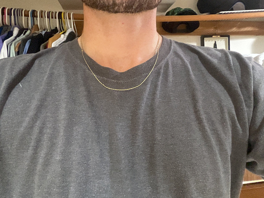 10K Yellow Gold Rope Chain, 20 Inch, Dainty