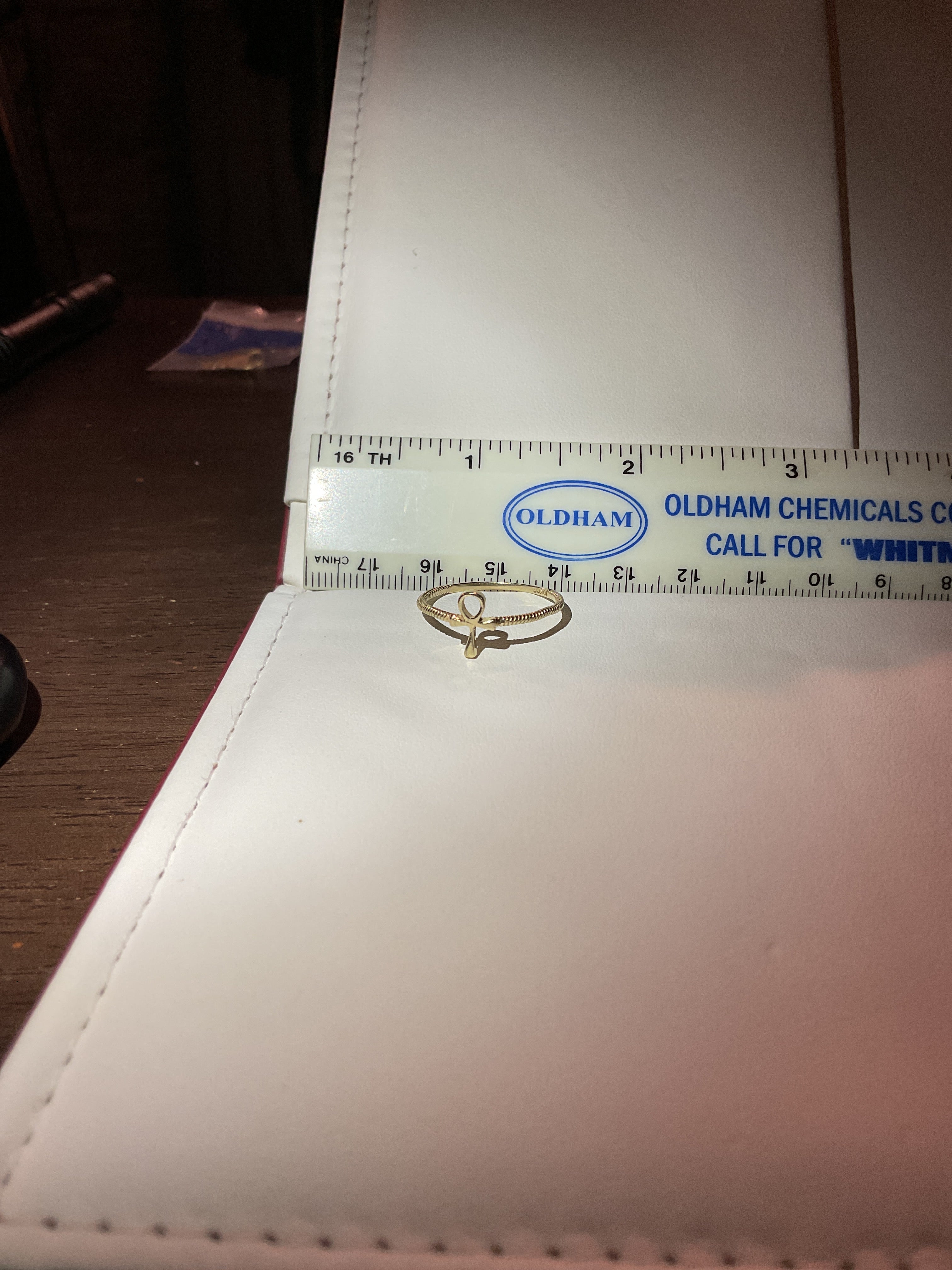 14k solid Gold AKNH Ring size 7.5