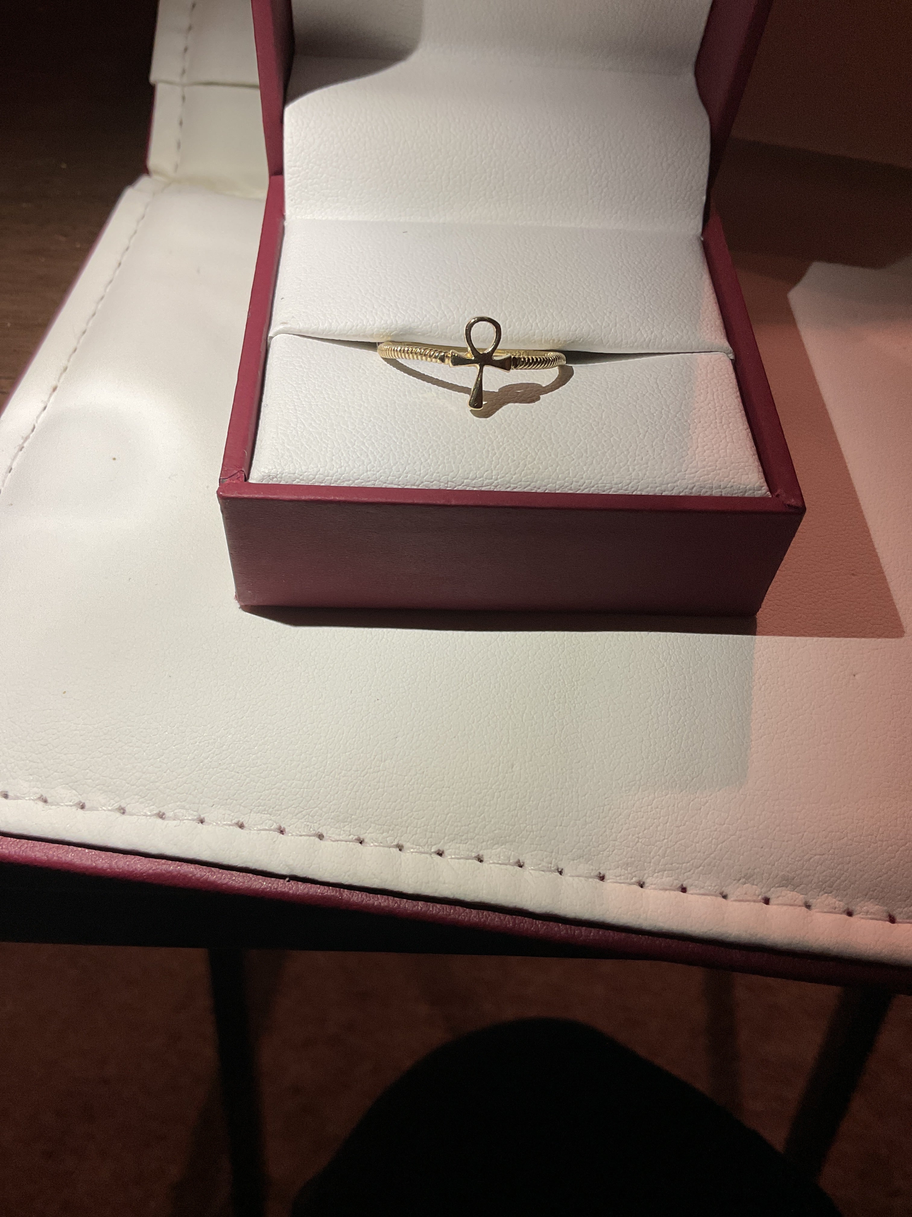 14k solid Gold AKNH Ring size 7.5