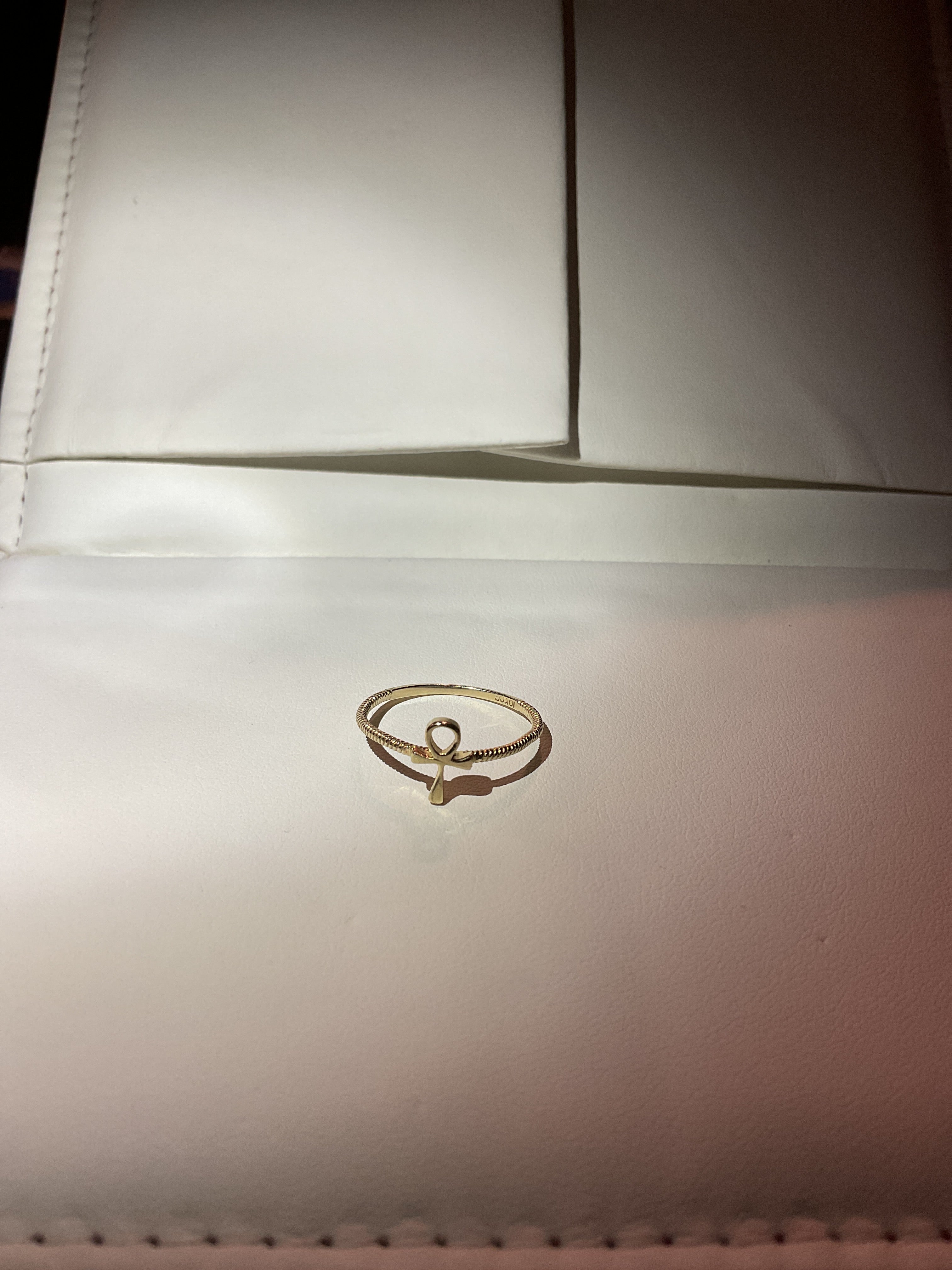14k solid Gold AKNH Ring size 7.5