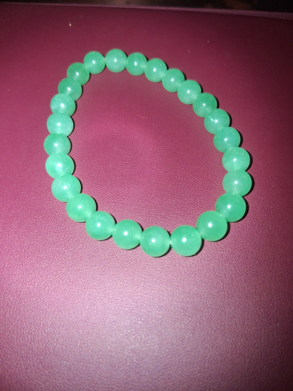 Green aventurine beaded braclet