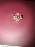 Rose color 925 silver ring