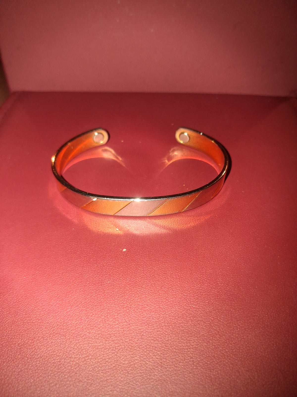 Men's magnetic copper health bracelet.