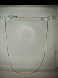 18 inch gold-tone necklace. "costume"