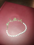 925 silver cross and beaded braclet