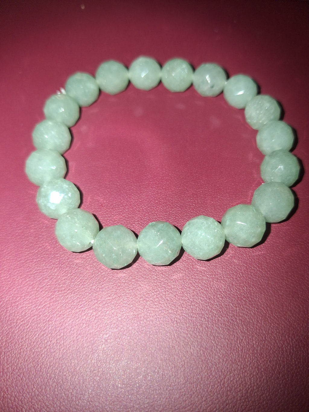 Nephrite jade beaded braclet