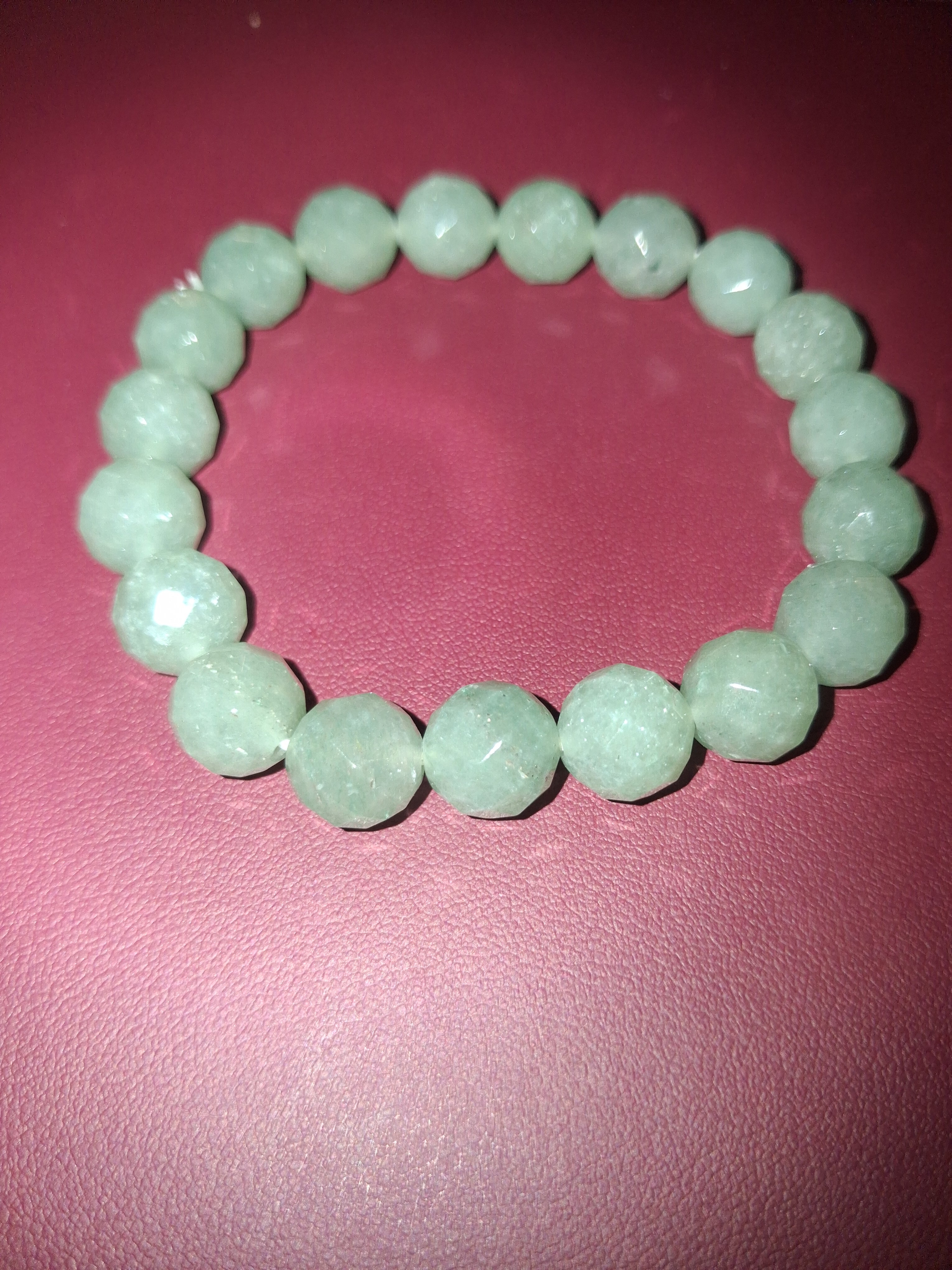 Nephrite jade beaded braclet
