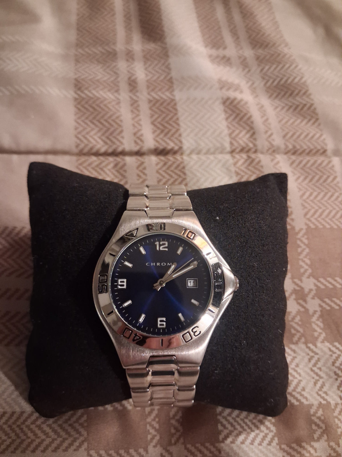 Mens chrome watch