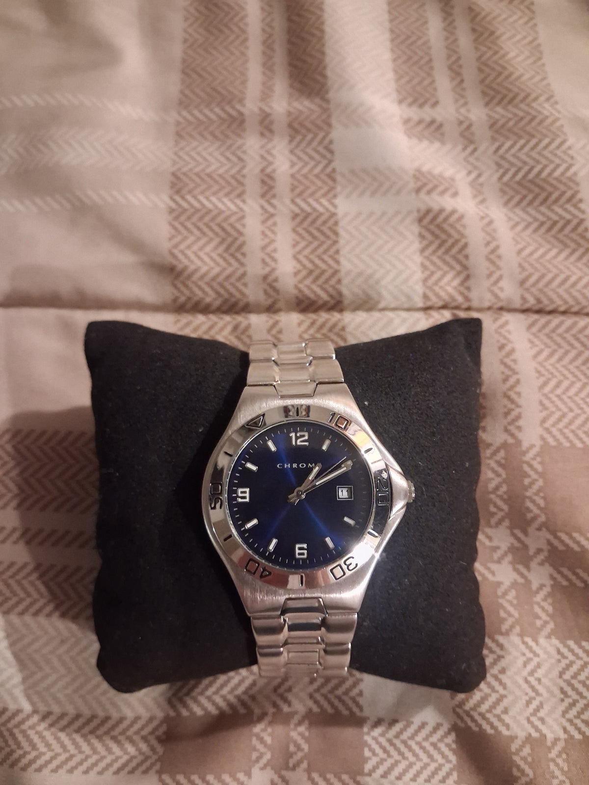 Mens chrome watch
