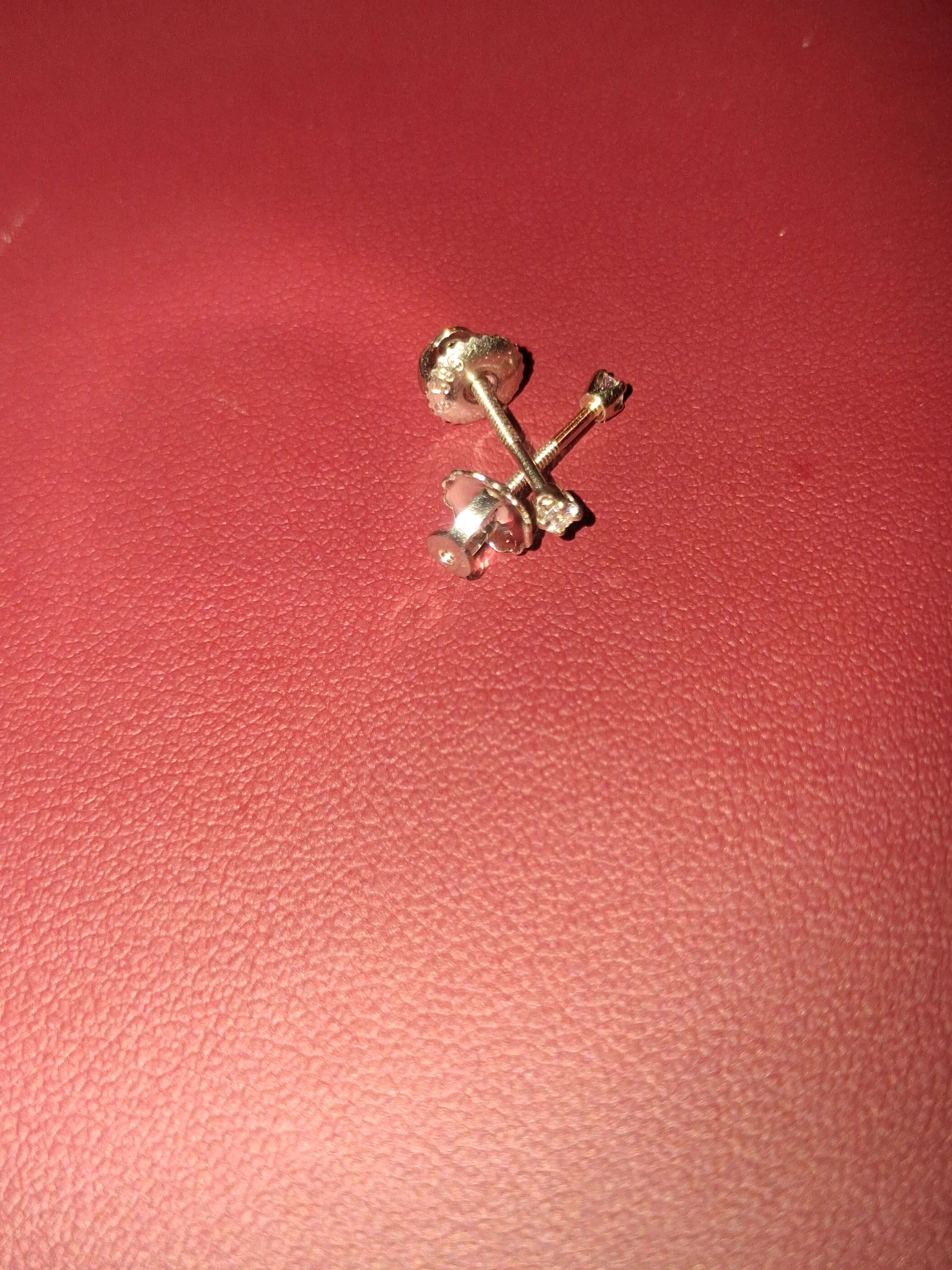14k white gold estate earrings