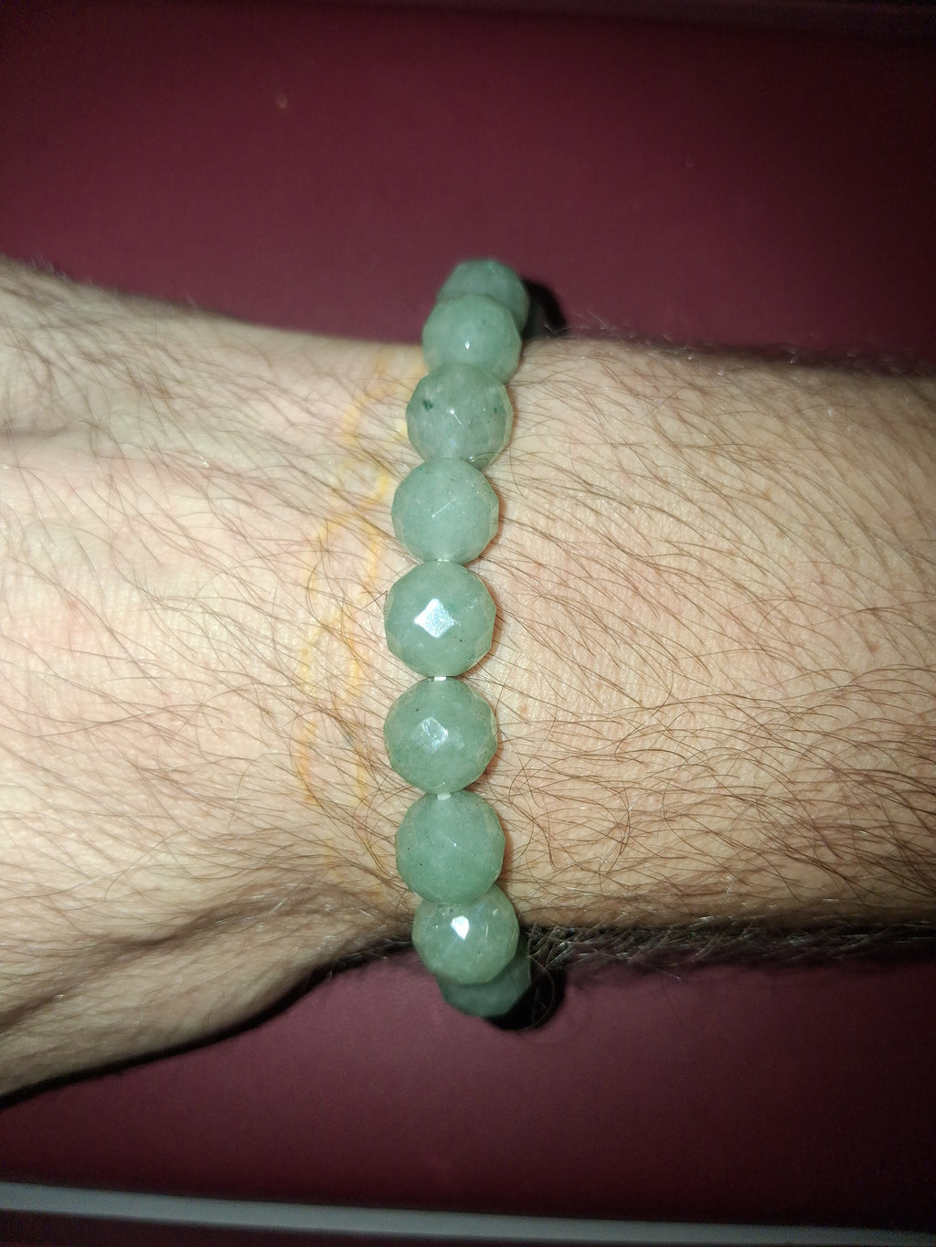 Nephrite jade beaded braclet