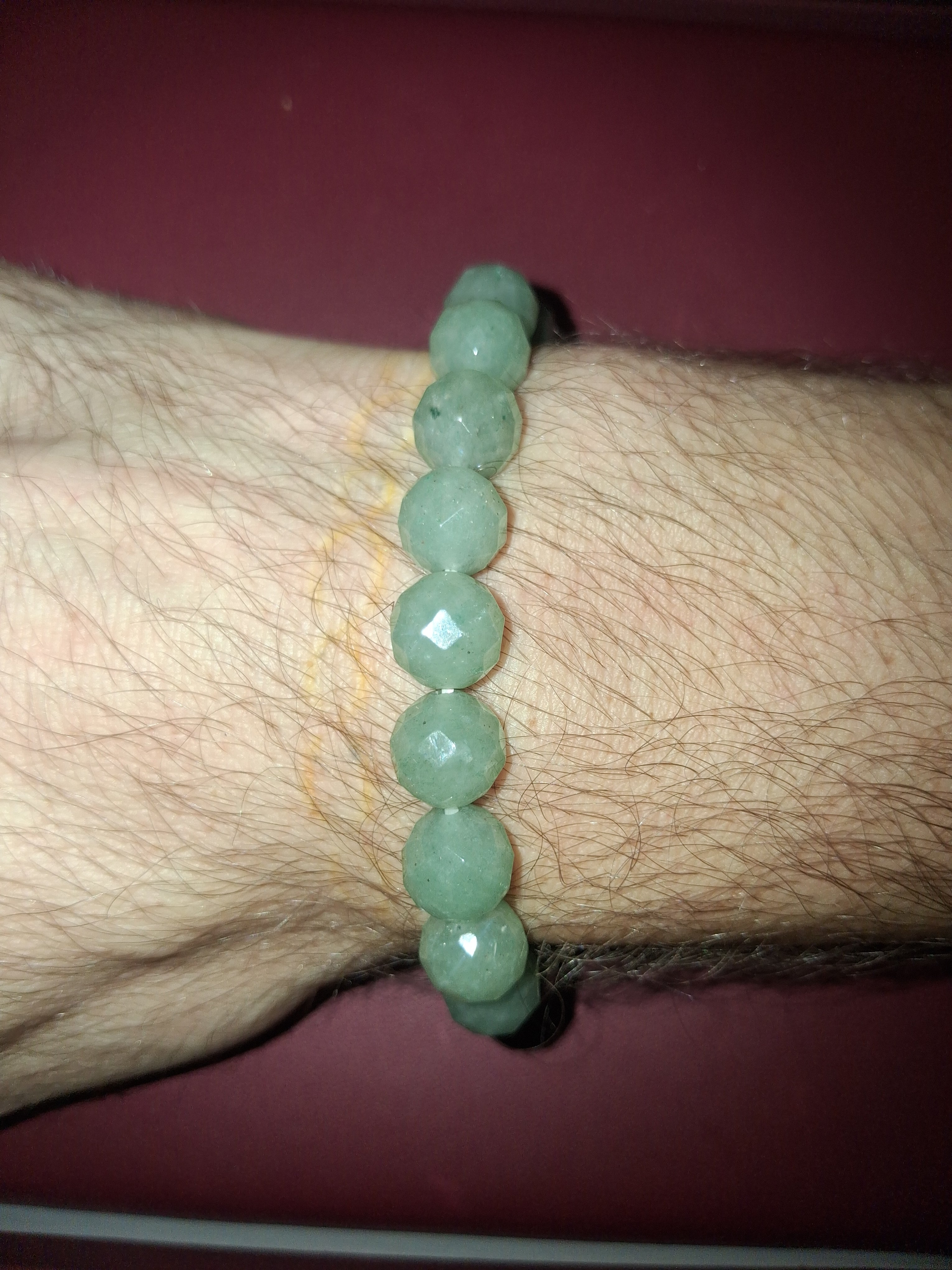 Nephrite jade beaded braclet