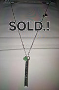 18" long 925 silver necklace with 925 silver pendant 7.5 grams "ESTATE"