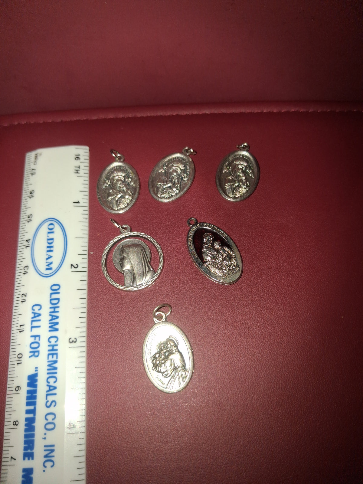 6 estate Mother Mary/Religious Pendants.