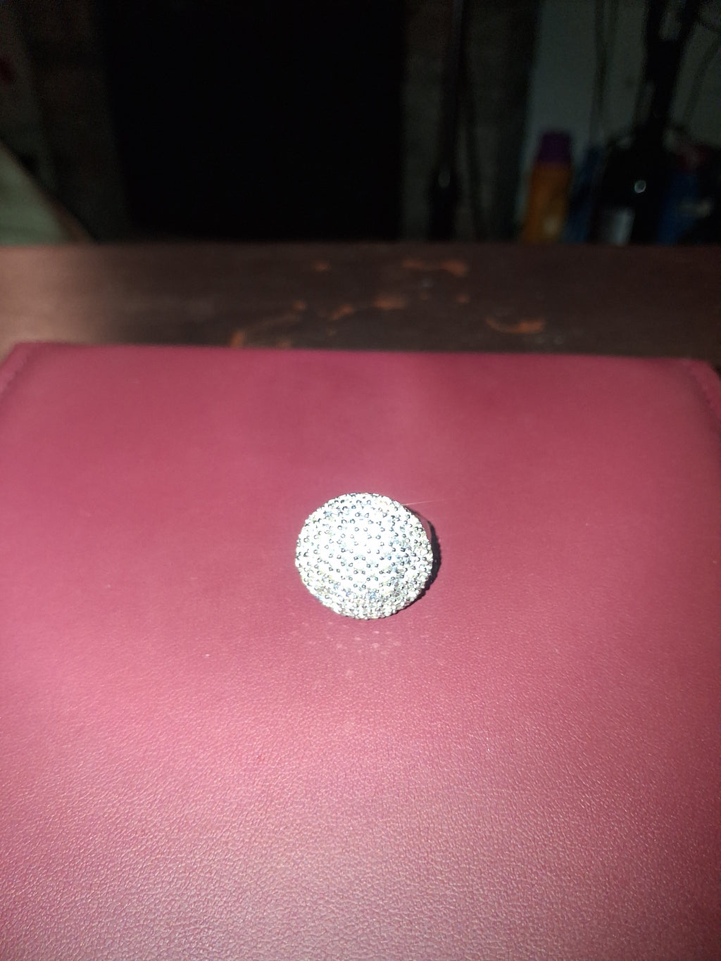 925 sterling silver mossinite ring