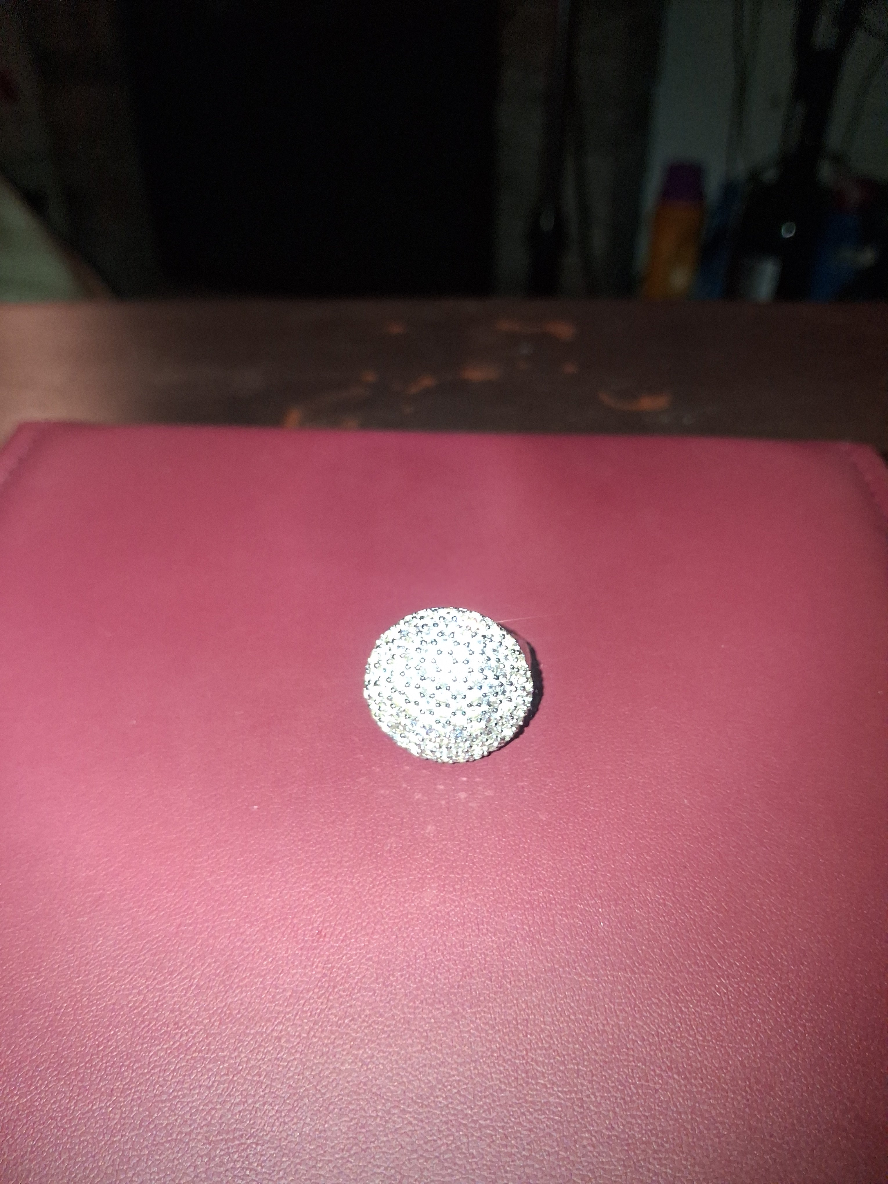 925 sterling silver mossinite ring