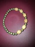 Handmade rose/wood braclet