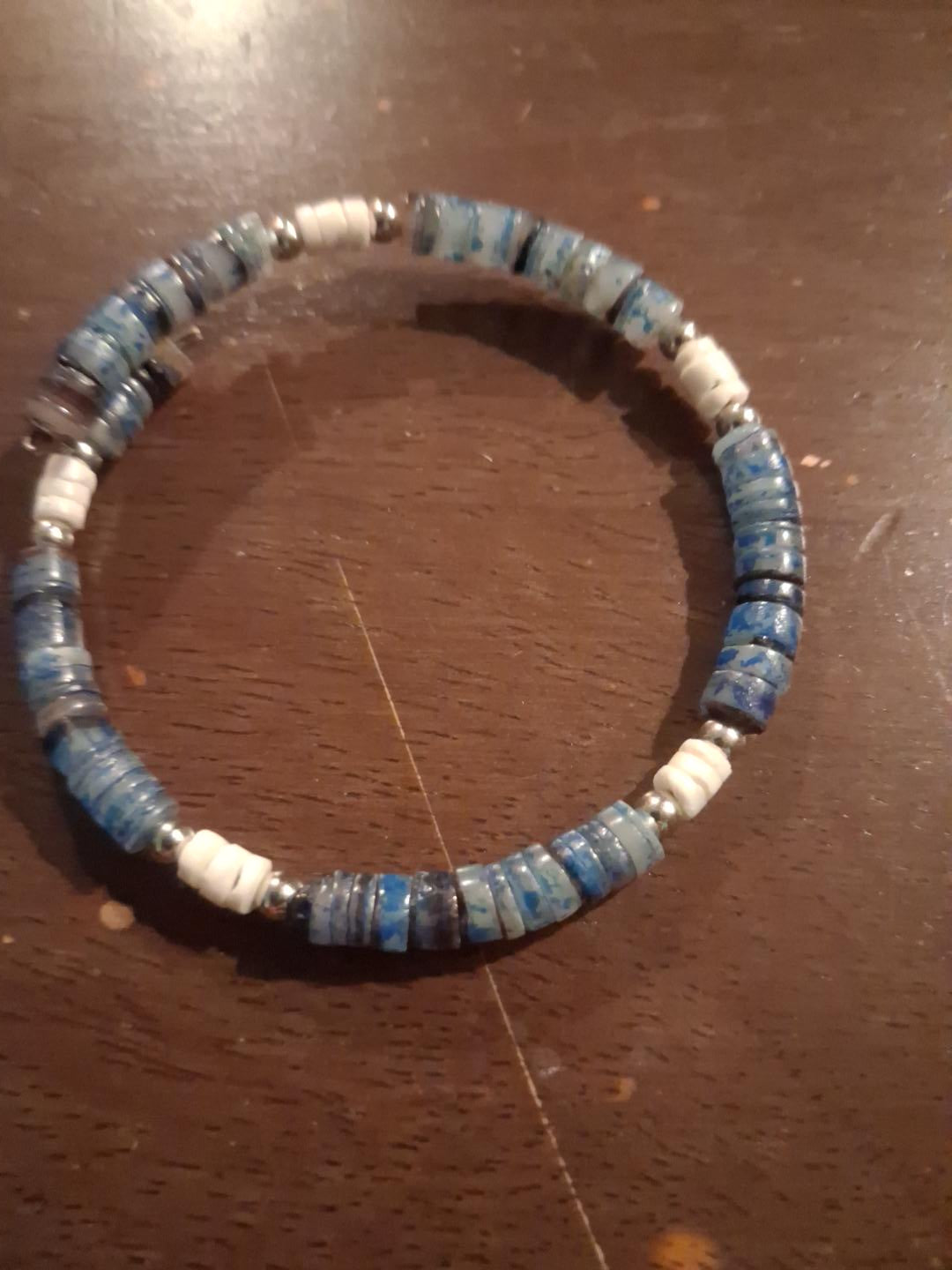 lapis lazuli handmade stretch braclet