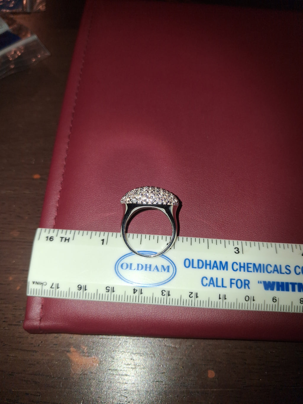 925 sterling silver mossinite ring
