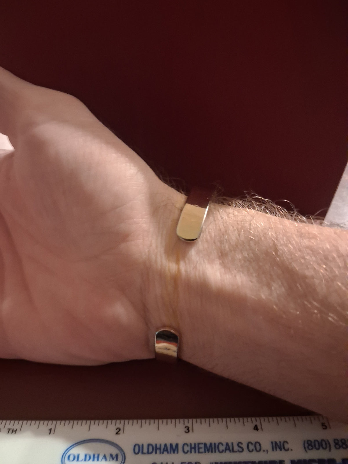 Men's Two-Tone Magnetic Copper Bracelet