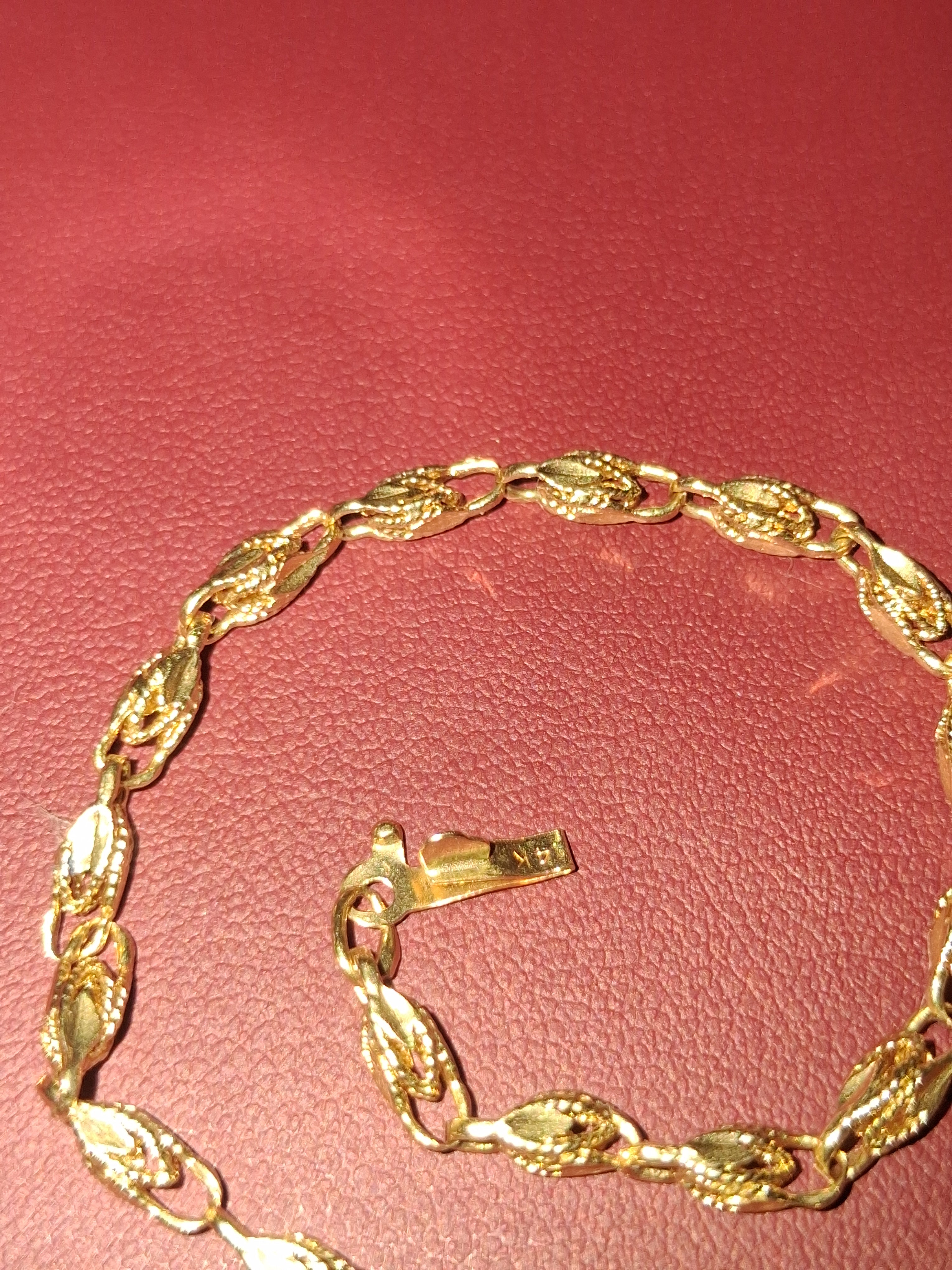 14k solid gold handmade.