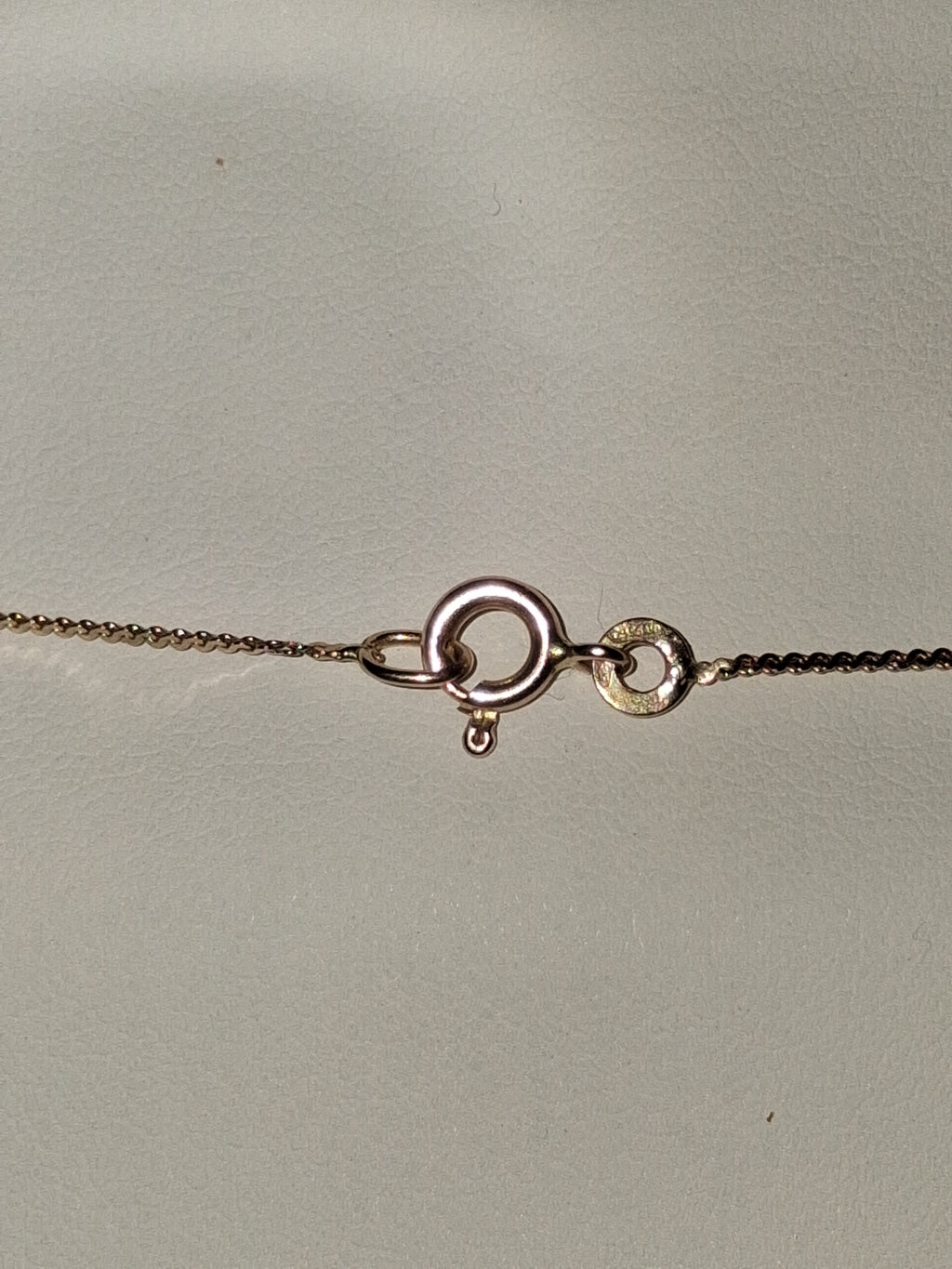 14k gold beaded necklace 16.5 inch