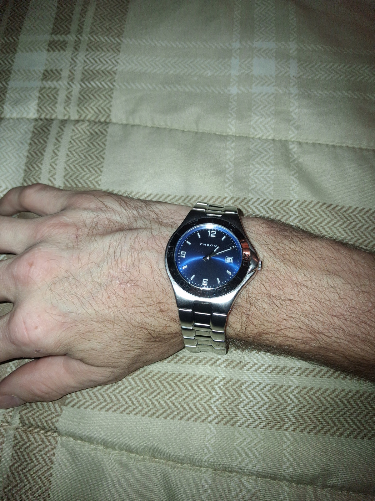 Mens chrome watch