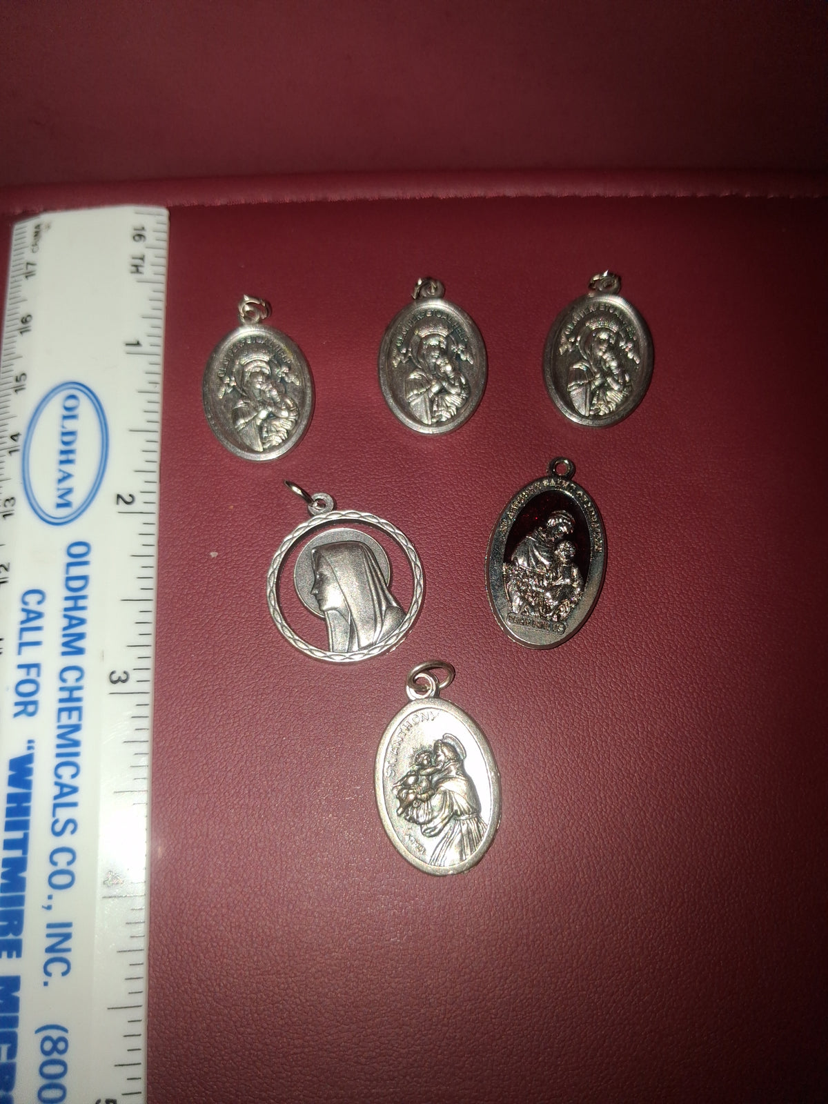 6 estate Mother Mary/Religious Pendants.