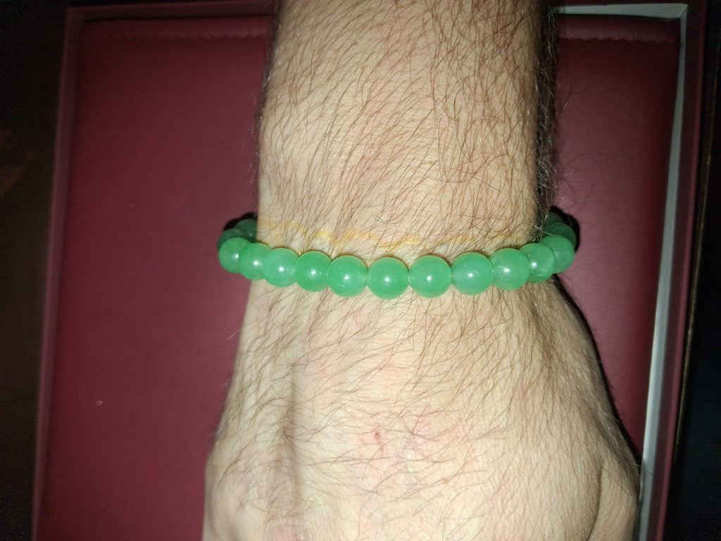 Green aventurine beaded braclet