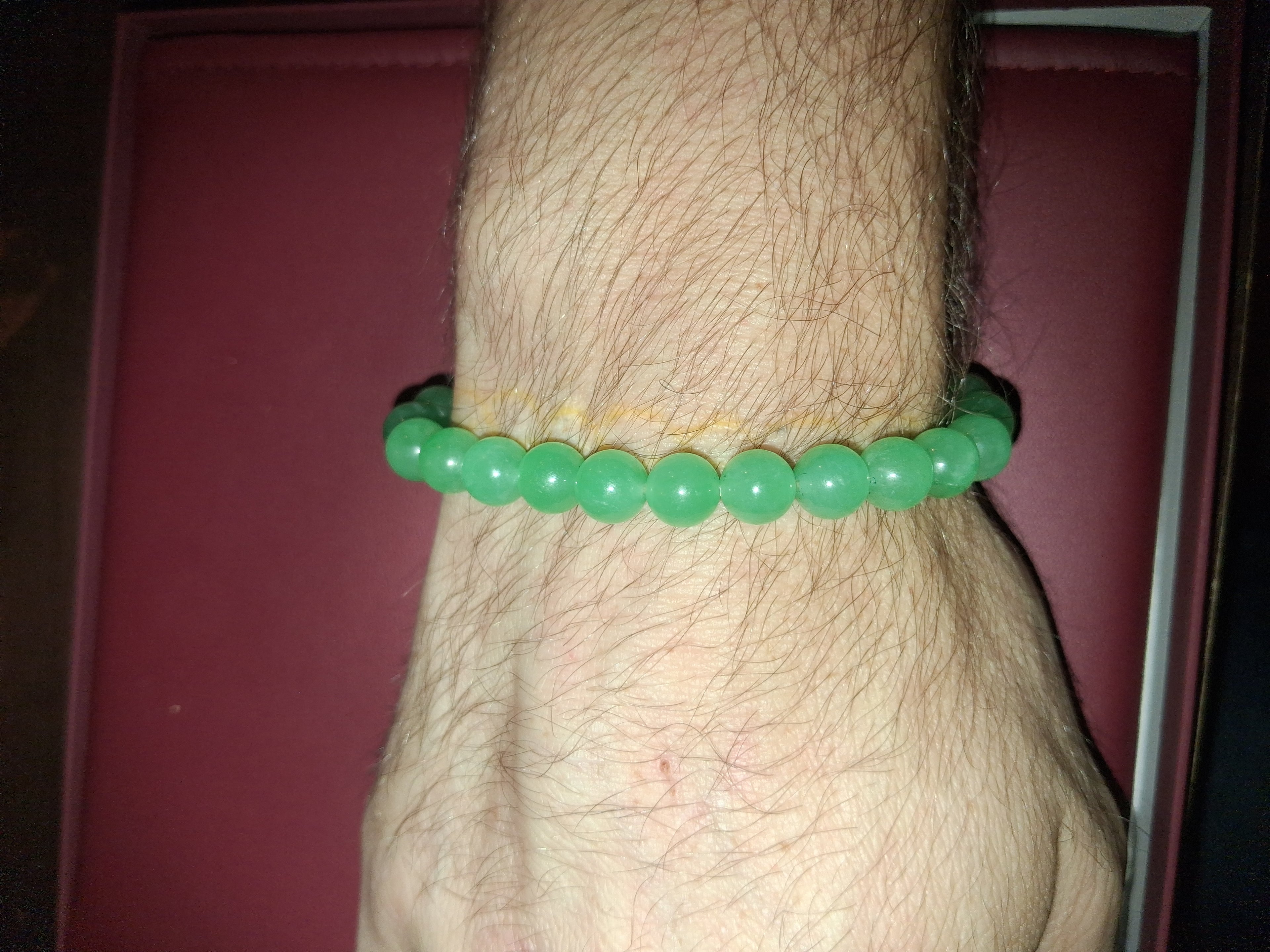 Green aventurine beaded braclet