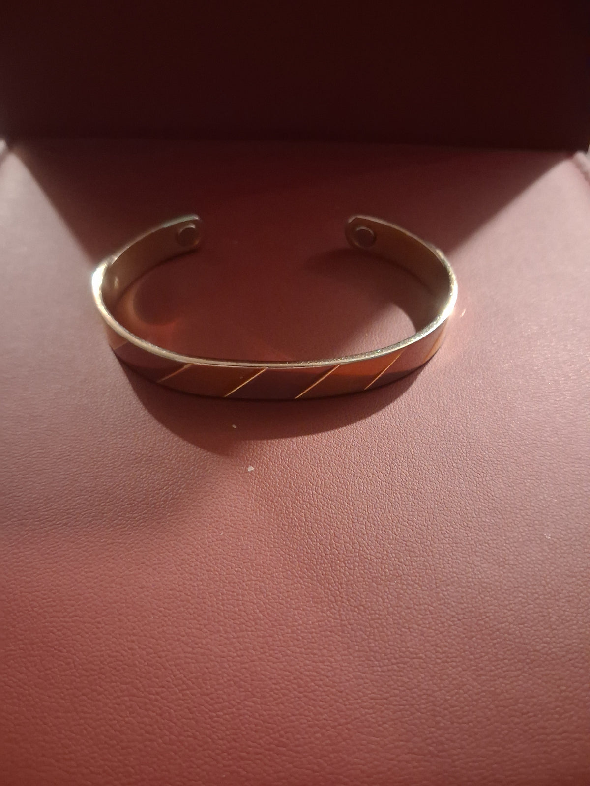 Men's magnetic copper health bracelet.