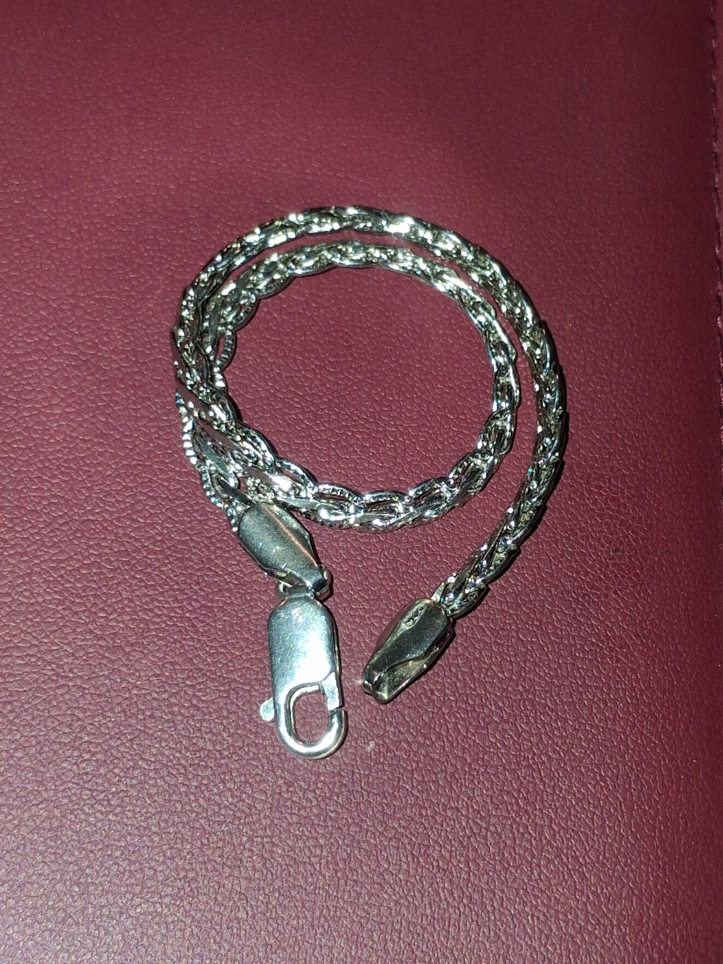 Handmade 925 silver braclet 7.5 inches