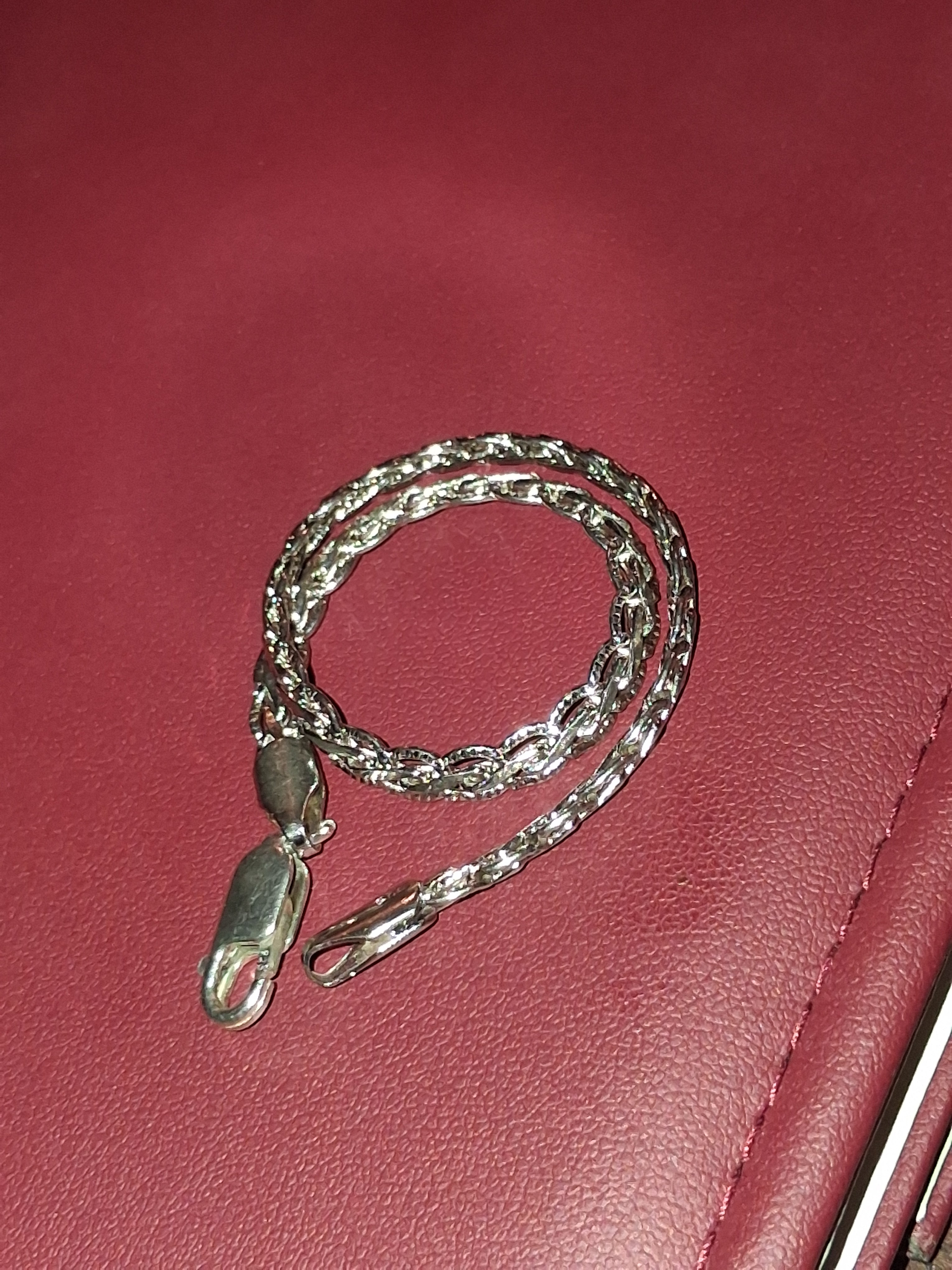 Handmade 925 silver braclet 7.5 inches