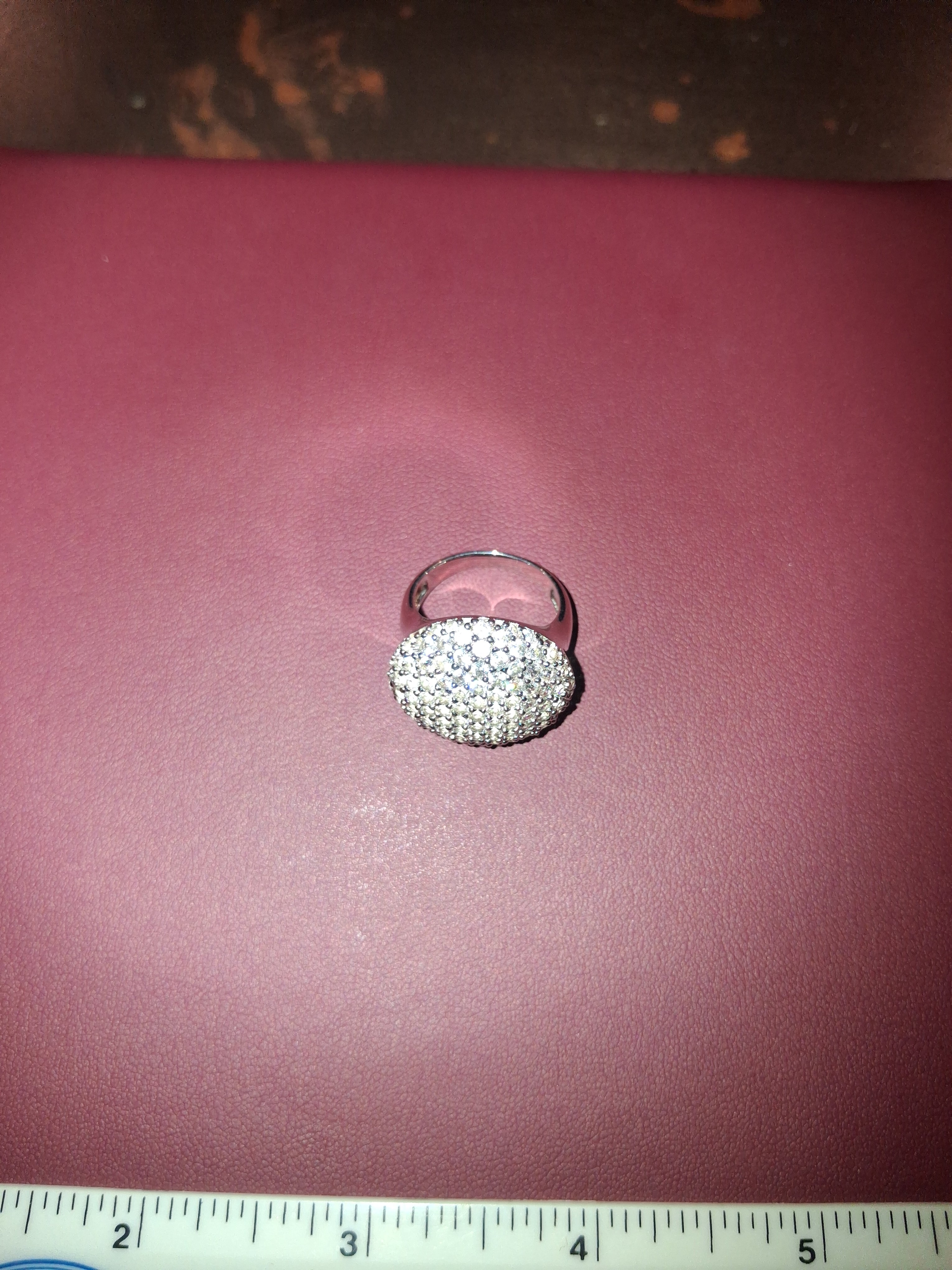 925 sterling silver mossinite ring