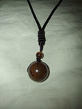 16"-30" Inch tigers eye adjustable unisex rope necklace. Handmade. NEW