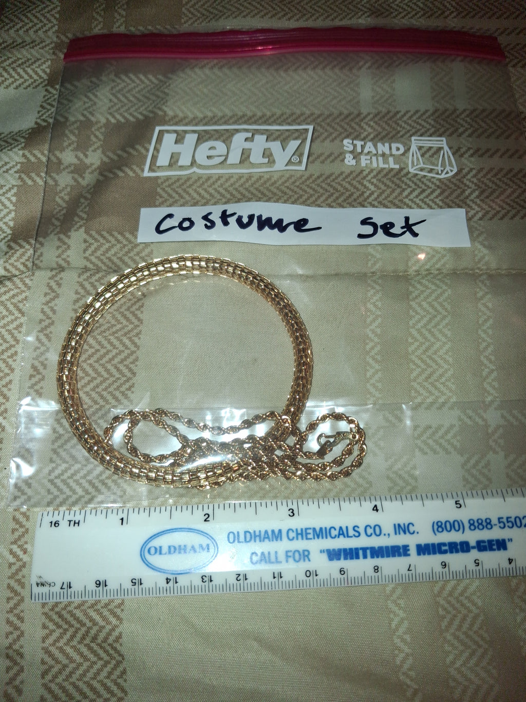 Costume bracelet, and necklace set