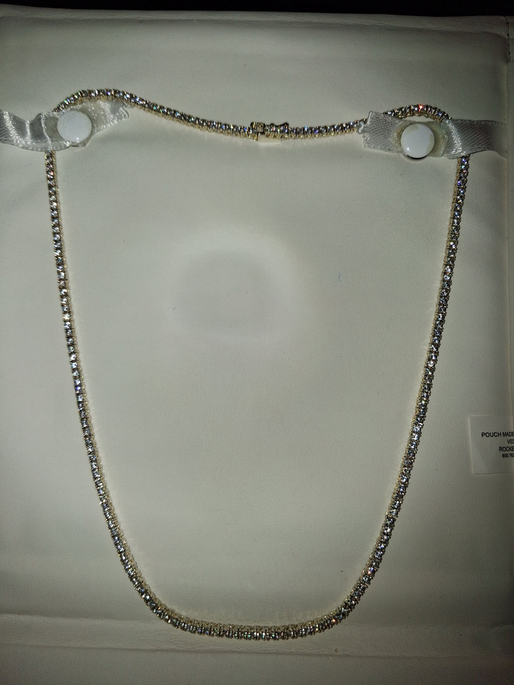 925 sterling silver/Mossinite necklace