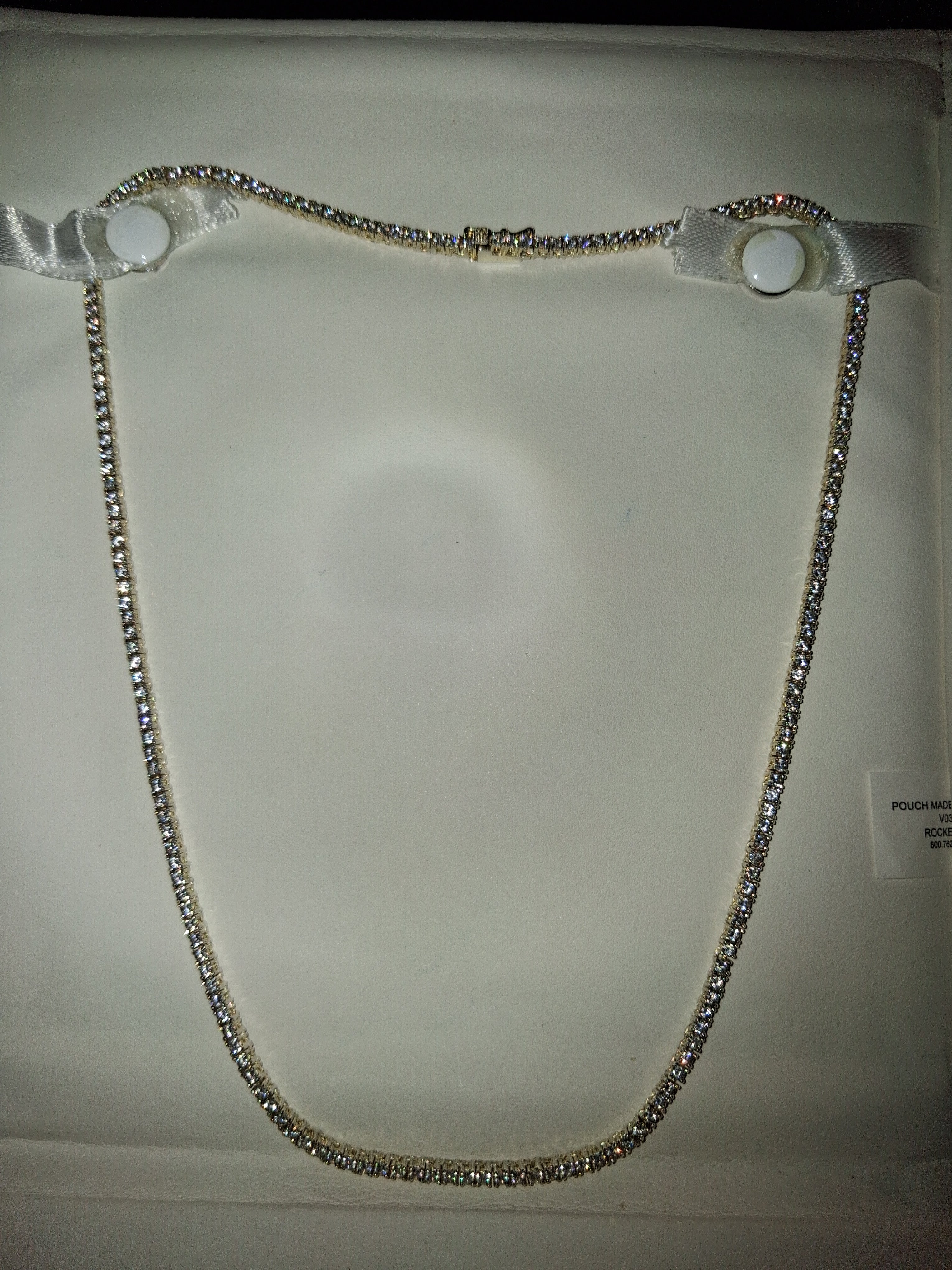 925 sterling silver/Mossinite necklace