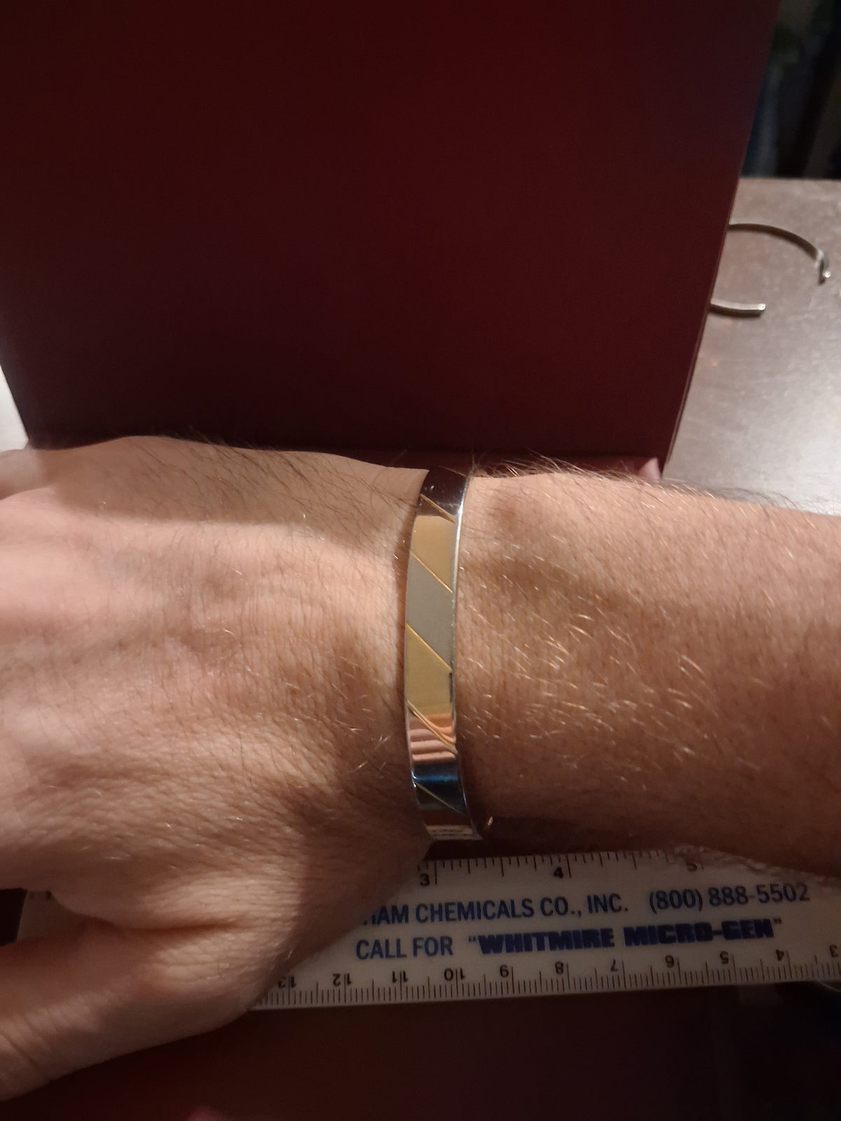 Men's magnetic copper health bracelet.