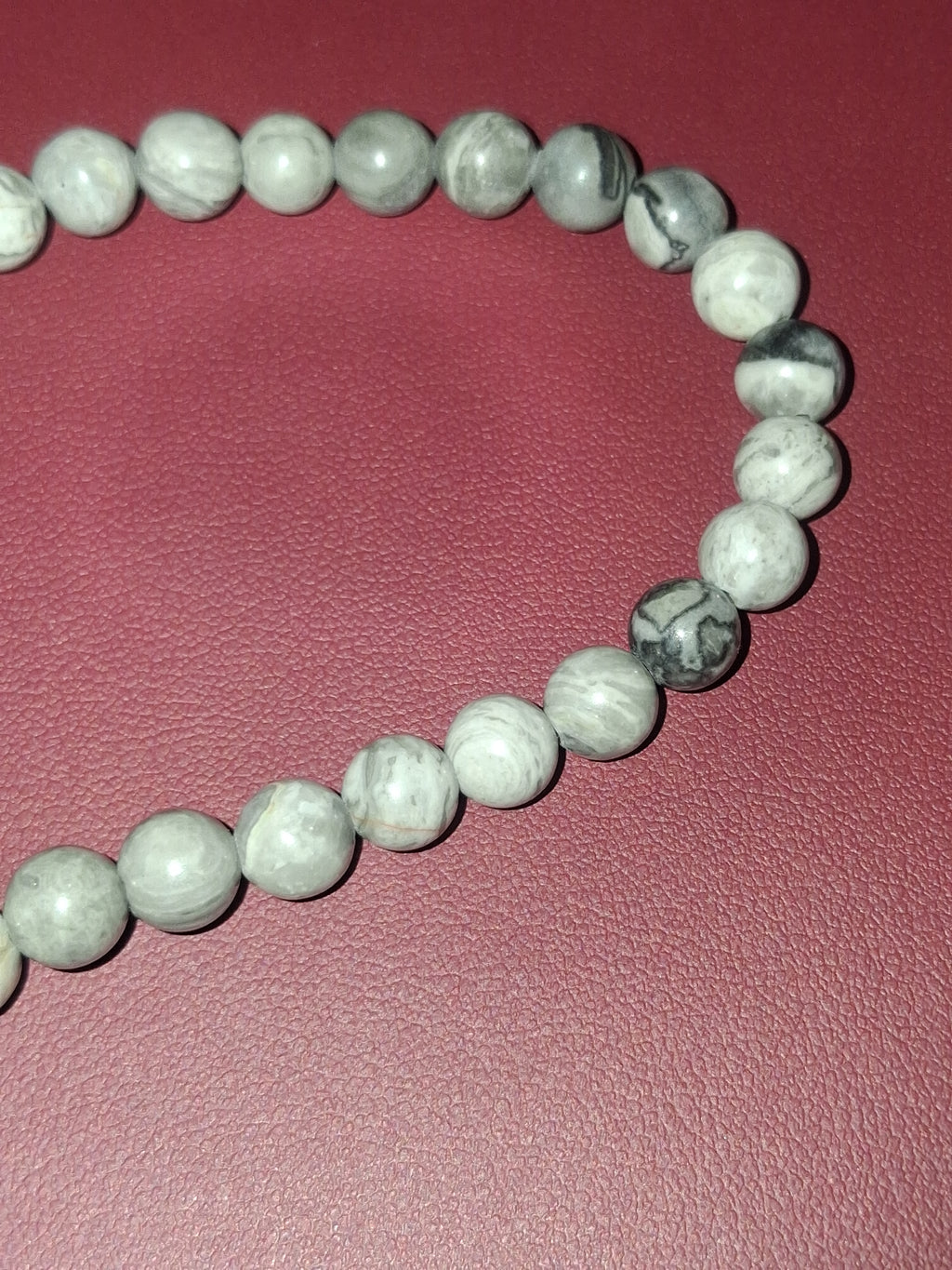 Picasso jasper beaded bracelet