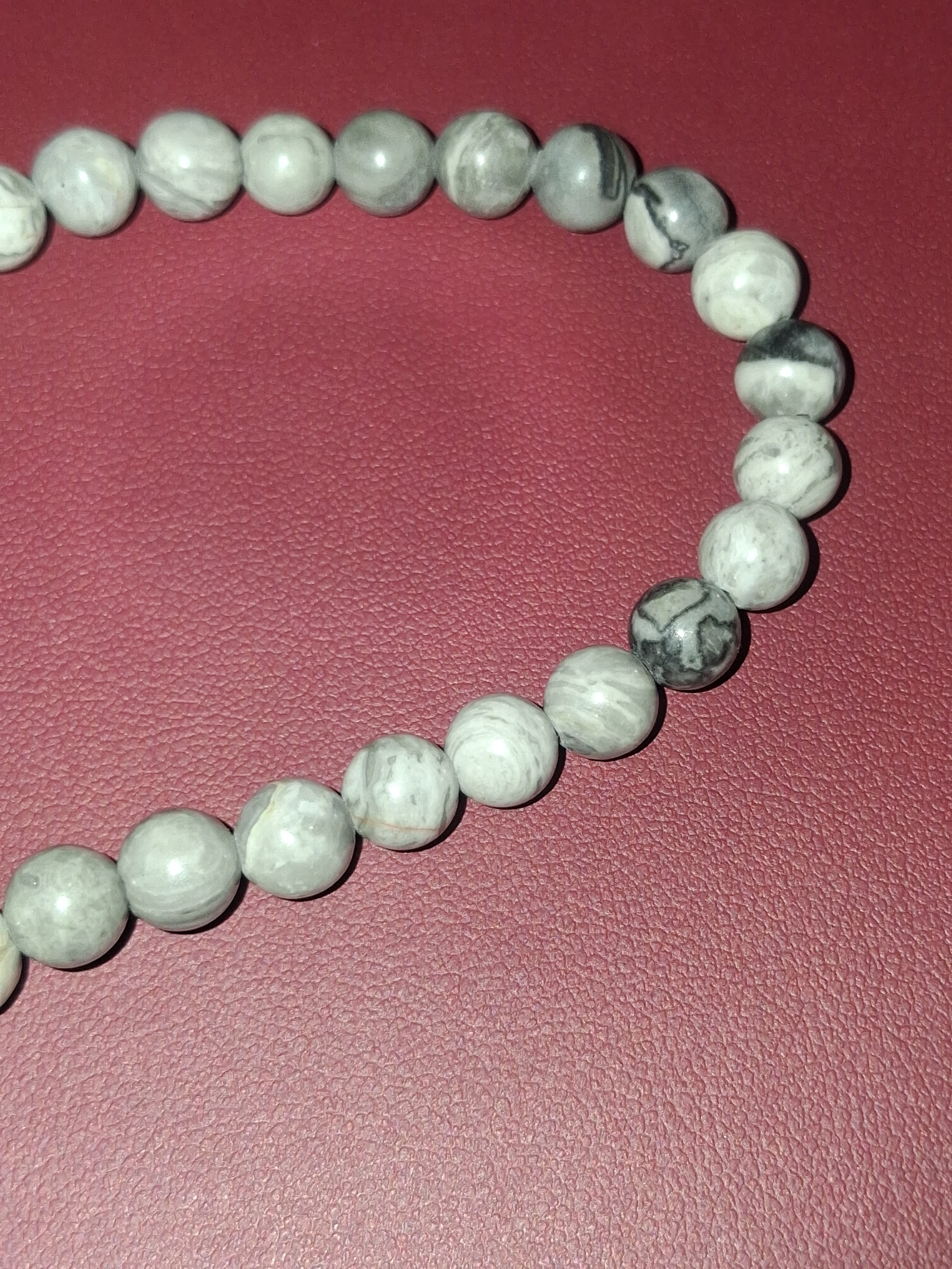 Picasso jasper beaded bracelet