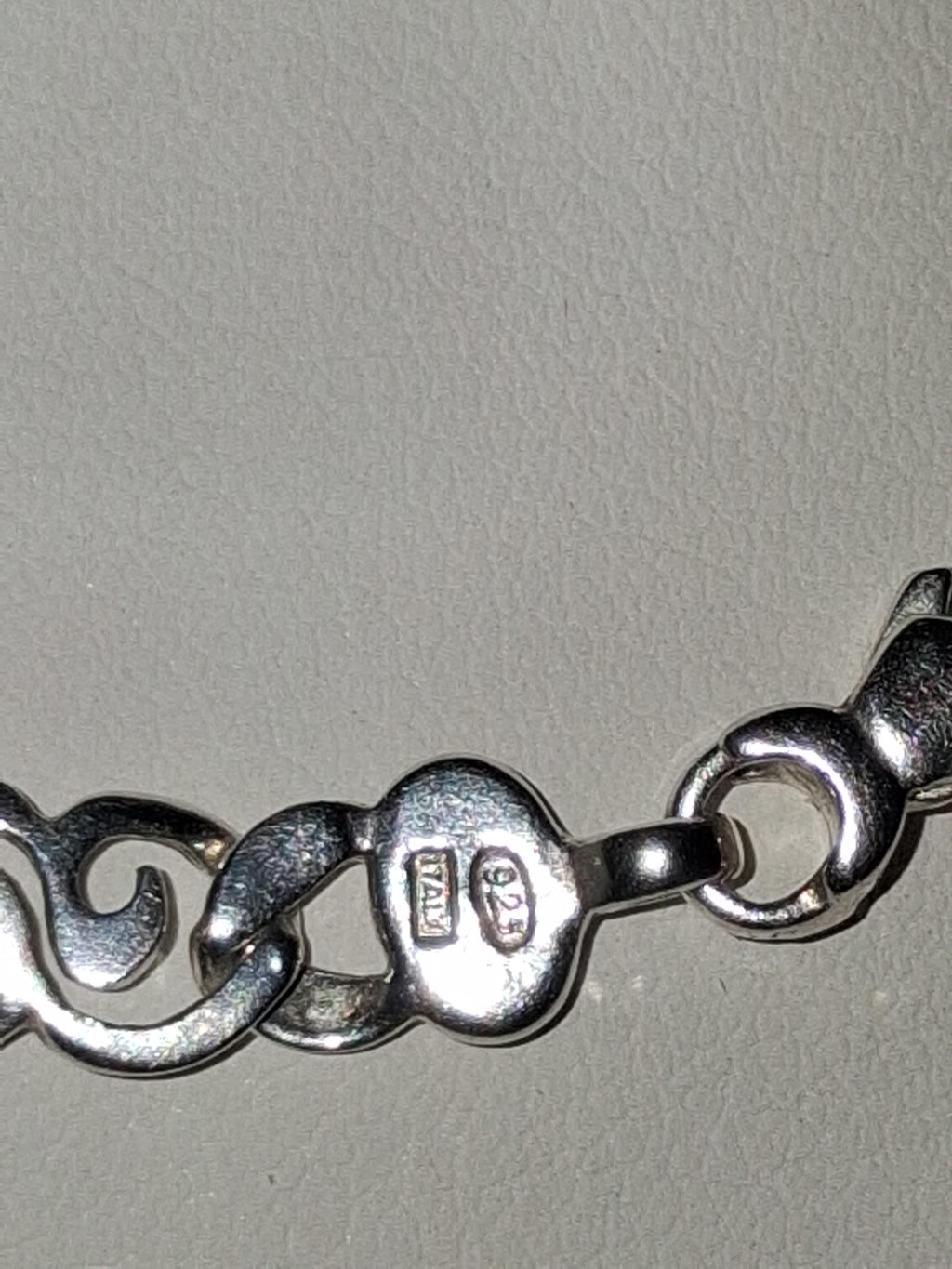Handmade 925 sterling silver necklace 18 inches long