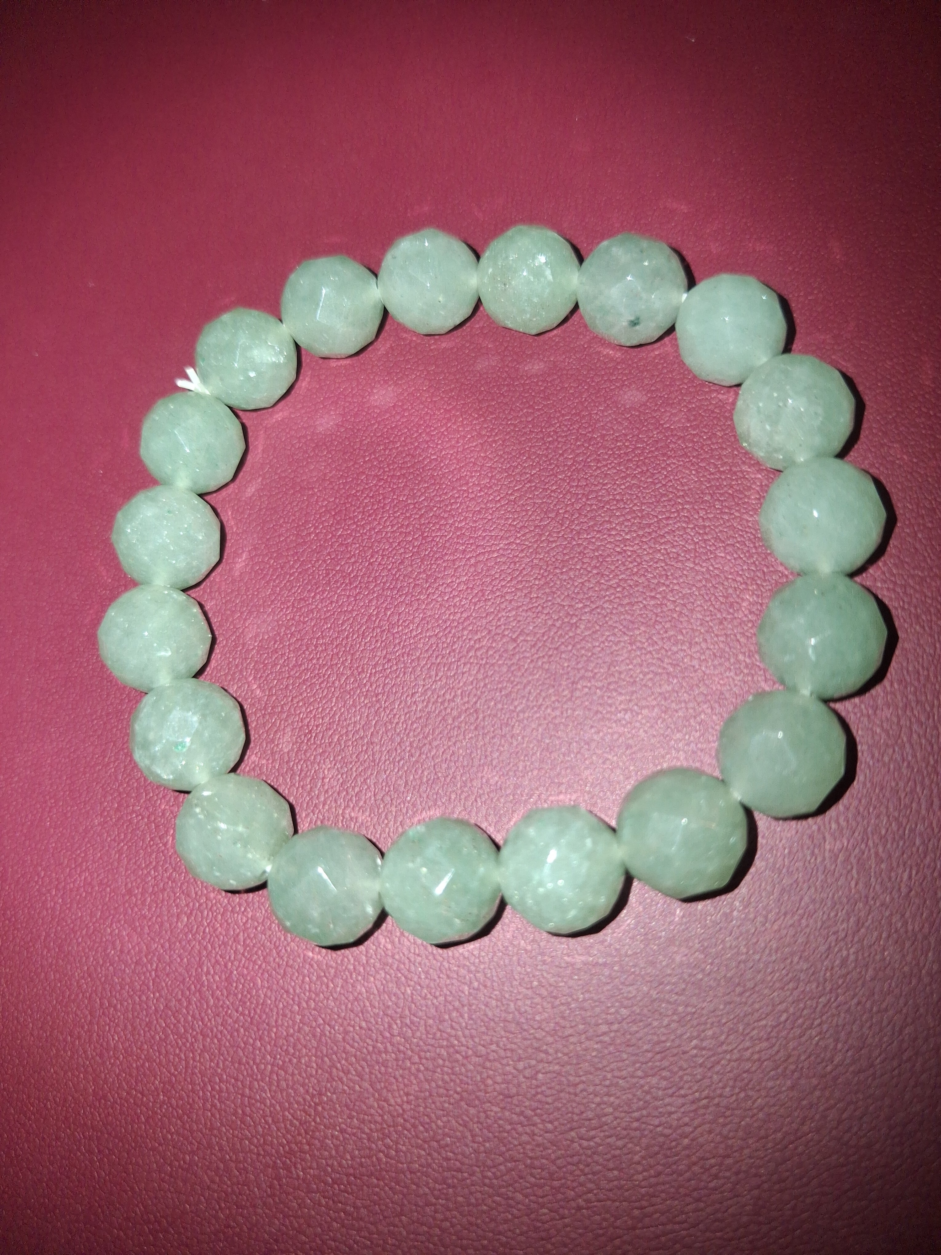 Nephrite jade beaded braclet