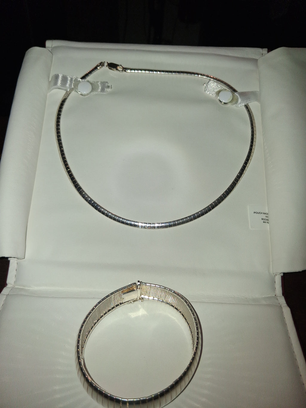 925 silver necklace with braclet
