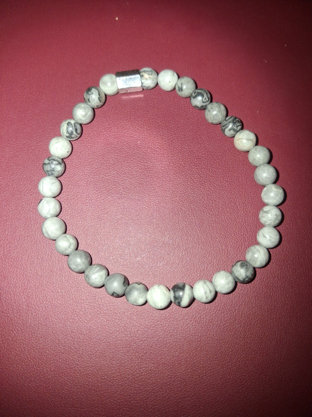 Picasso jasper beaded bracelet