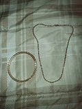 Costume bracelet, and necklace set