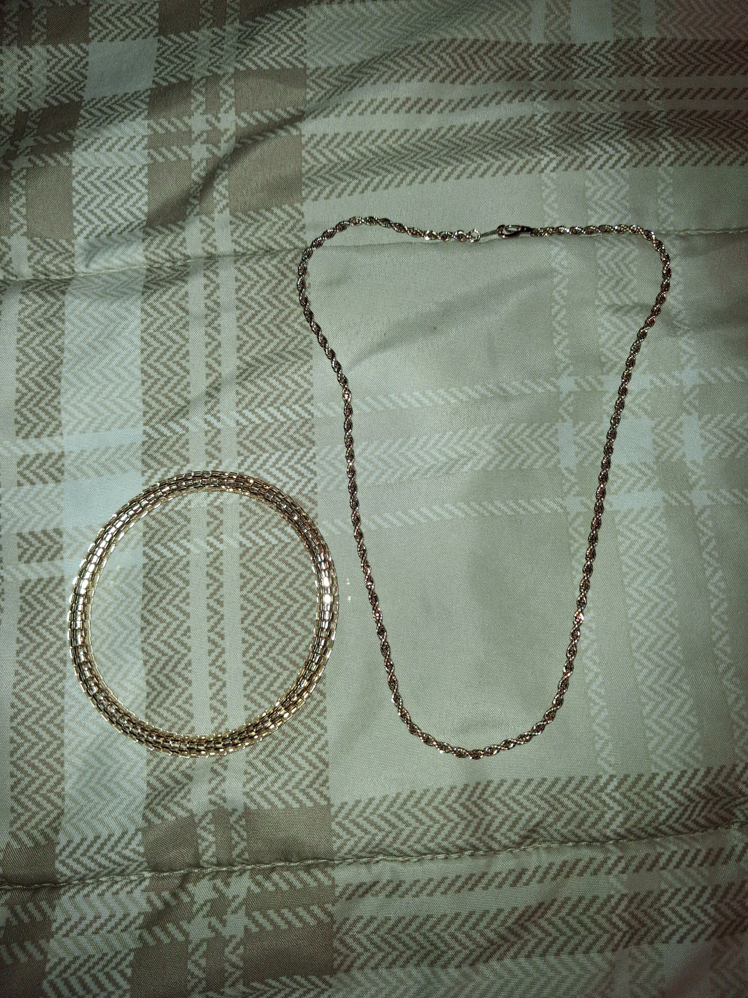 Costume bracelet, and necklace set