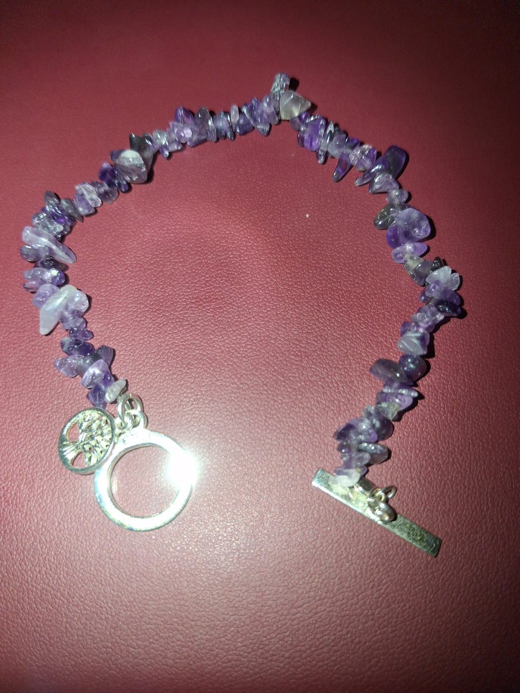 925 amethyst braclet handmade